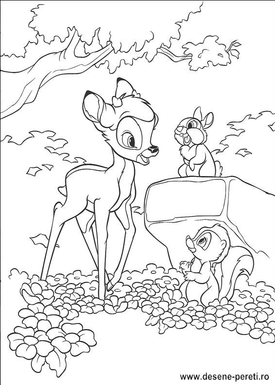 bambi desene colorat
